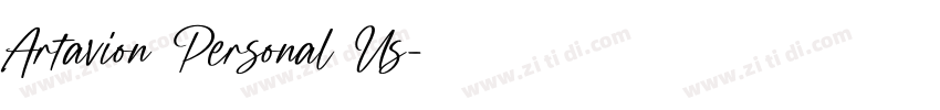 Artavion Personal Us字体转换